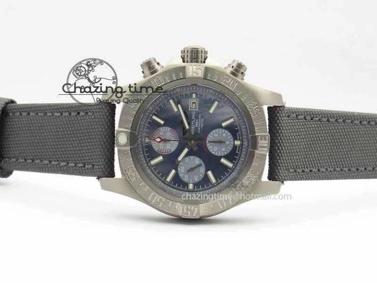 Skyland Avenger Titanium 1:1 Best Edition Blue MOP Dial On Gray Nylon Strap A Efficient 5728