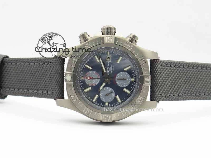 Skyland Avenger Titanium 1:1 Best Edition Blue MOP Dial On Gray Nylon Strap A Efficient 5728