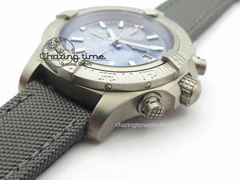 Skyland Avenger Titanium 1:1 Best Edition Blue MOP Dial On Gray Nylon Strap A Efficient 5728