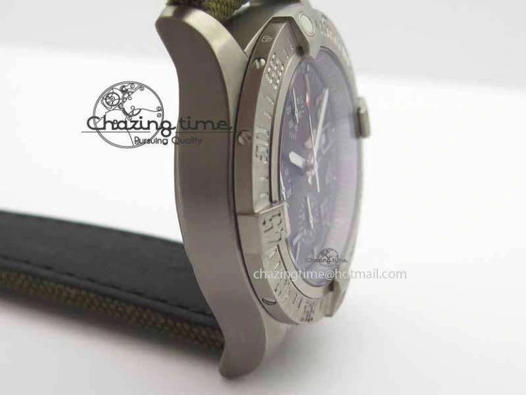 Skyland Avenger Titanium 1:1 Best Edition Gray Numeral Dial On Green Nylon Strap A Tailored 5730