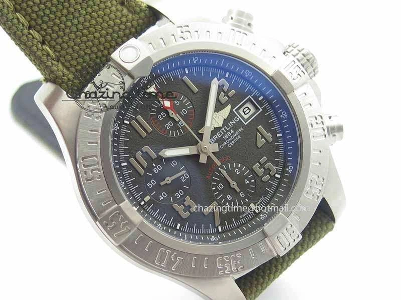 Skyland Avenger Titanium 1:1 Best Edition Gray Numeral Dial On Green Nylon Strap A Tailored 5730
