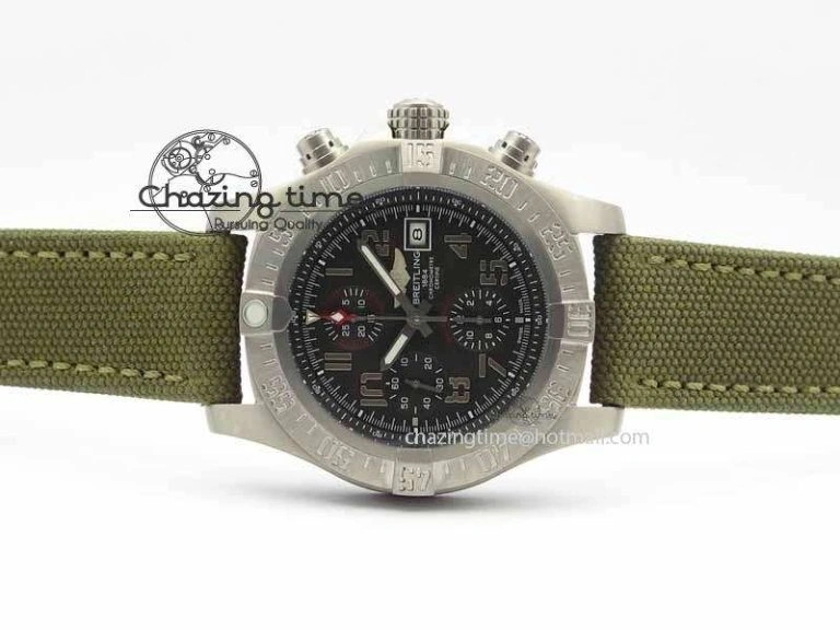 Skyland Avenger Titanium 1:1 Best Edition Gray Numeral Dial On Green Nylon Strap A Tailored 5730