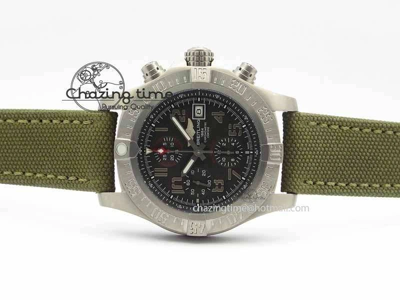 Skyland Avenger Titanium 1:1 Best Edition Gray Numeral Dial On Green Nylon Strap A Tailored 5730