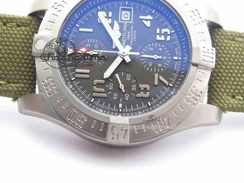 Skyland Avenger Titanium 1:1 Best Edition Gray Numeral Dial On Green Nylon Strap A Tailored 5730