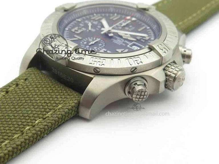 Skyland Avenger Titanium 1:1 Best Edition Gray Numeral Dial On Green Nylon Strap A Tailored 5730