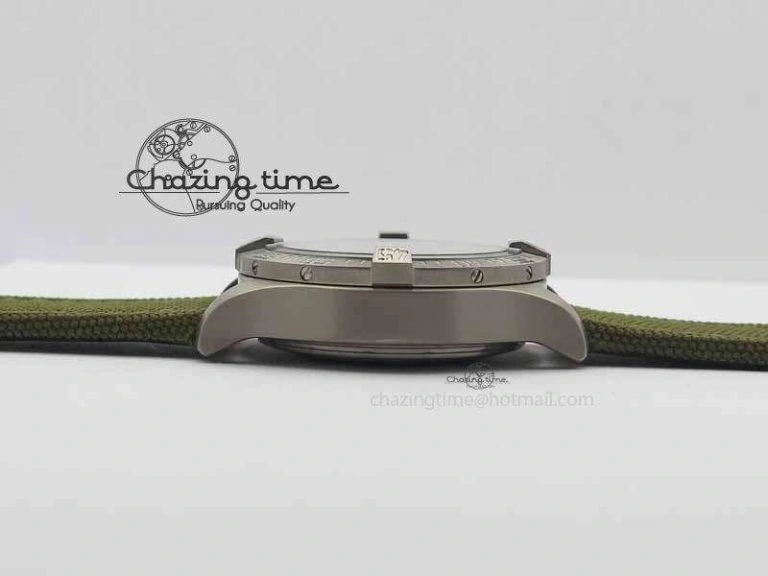 Skyland Avenger Titanium 1:1 Best Edition Gray Numeral Dial On Green Nylon Strap A Tailored 5730