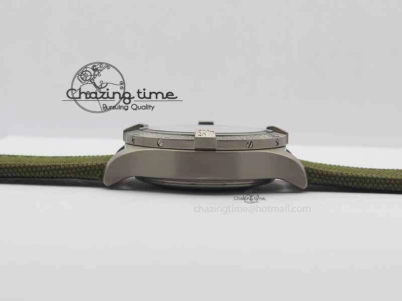 Skyland Avenger Titanium 1:1 Best Edition Gray Numeral Dial On Green Nylon Strap A Tailored 5730