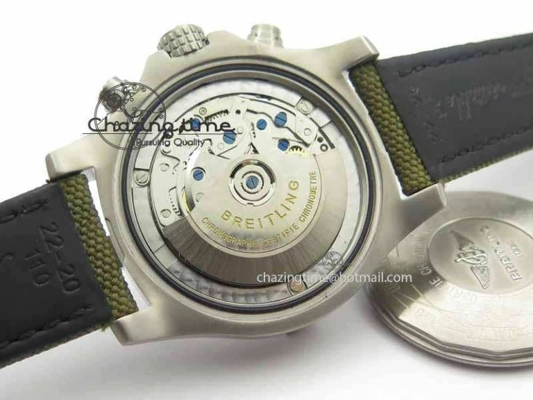 Skyland Avenger Titanium 1:1 Best Edition Gray Numeral Dial On Green Nylon Strap A Tailored 5730