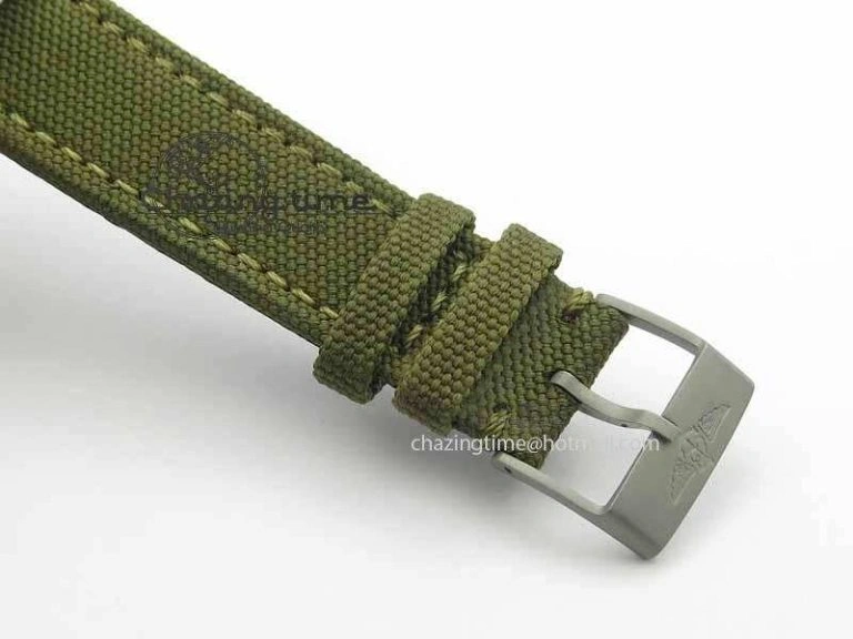Skyland Avenger Titanium 1:1 Best Edition Gray Numeral Dial On Green Nylon Strap A Tailored 5730