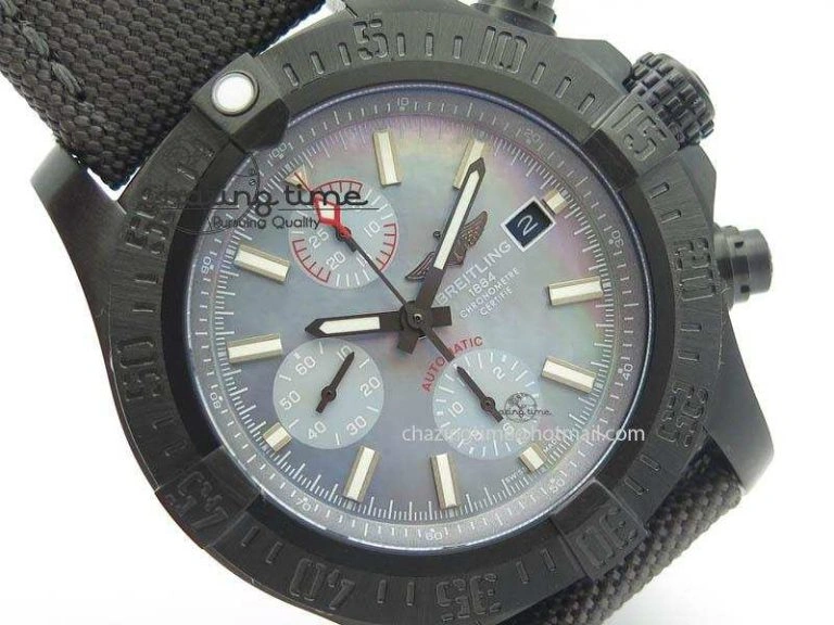 Fashionable Skyland Avenger Titanium 45mm 1:1 Best Edition Blue MOP Dial On Nylon Strap A 5718