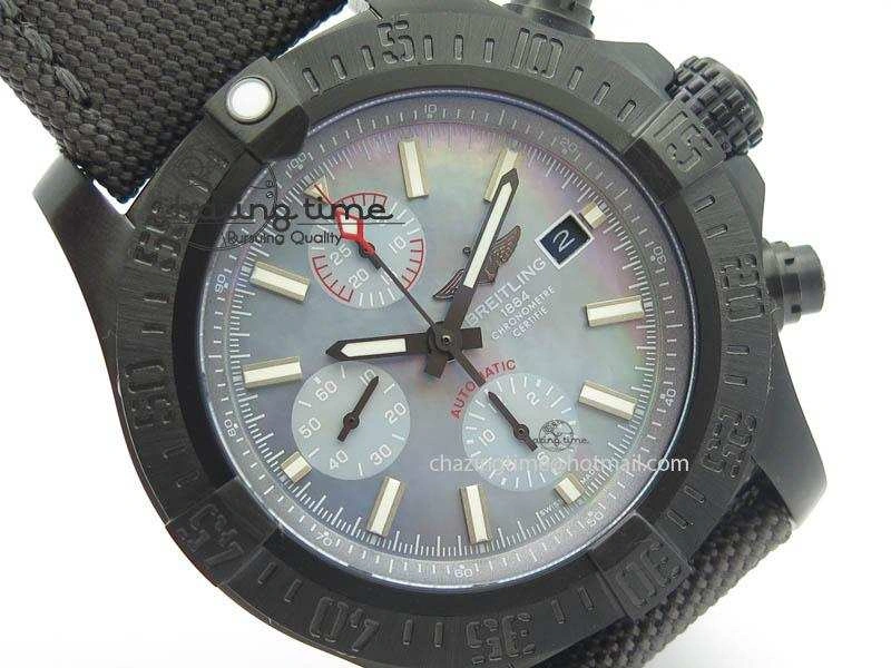 Fashionable Skyland Avenger Titanium 45mm 1:1 Best Edition Blue MOP Dial On Nylon Strap A 5718