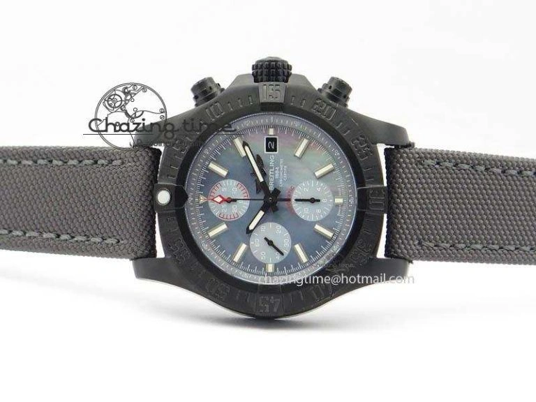 Fashionable Skyland Avenger Titanium 45mm 1:1 Best Edition Blue MOP Dial On Nylon Strap A 5718