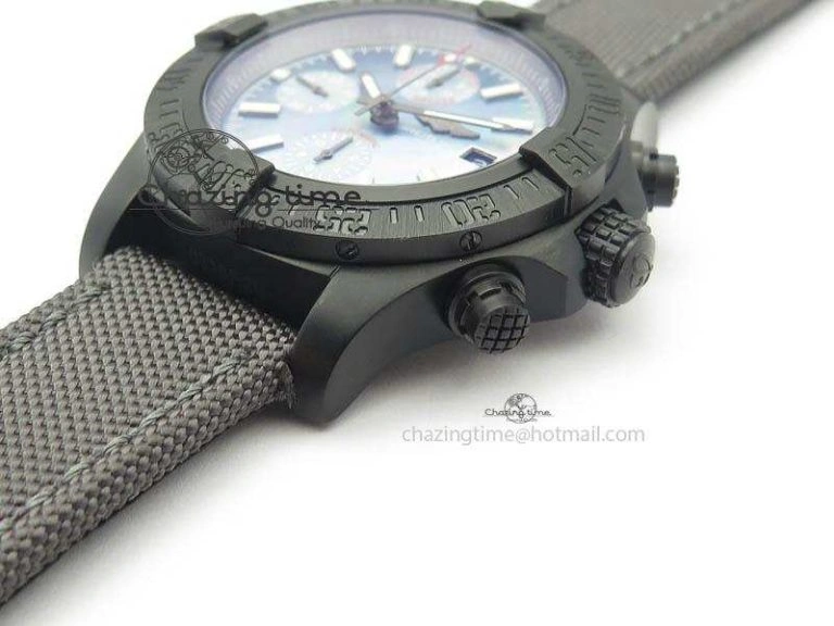Fashionable Skyland Avenger Titanium 45mm 1:1 Best Edition Blue MOP Dial On Nylon Strap A 5718