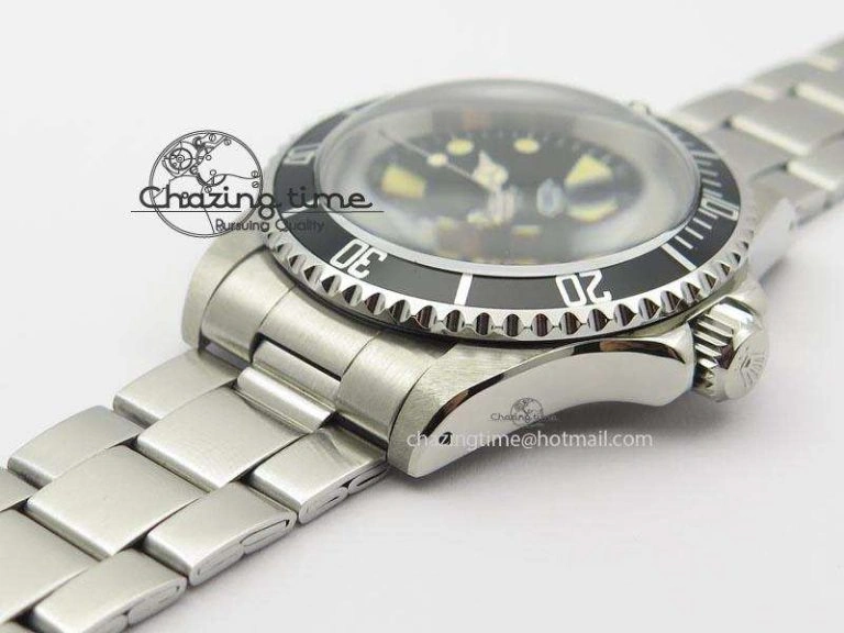 AllSeason SnowFlake 7016 Submariner JKF Best Edition Black Dial Aged Round Markers A 9785