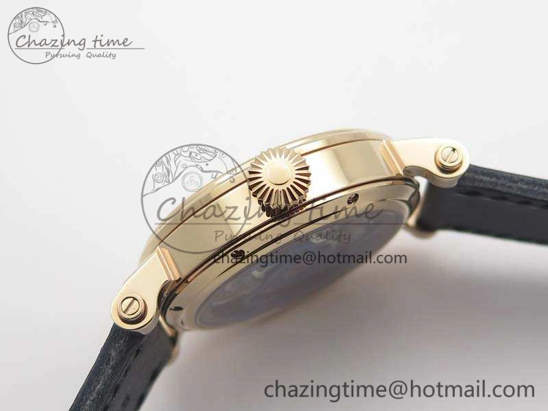 Original Speake Marin RG Case Rose Gold Dial On Black Leather Strap Asian EQ Tourbillon (Free Leather Strap) 9651