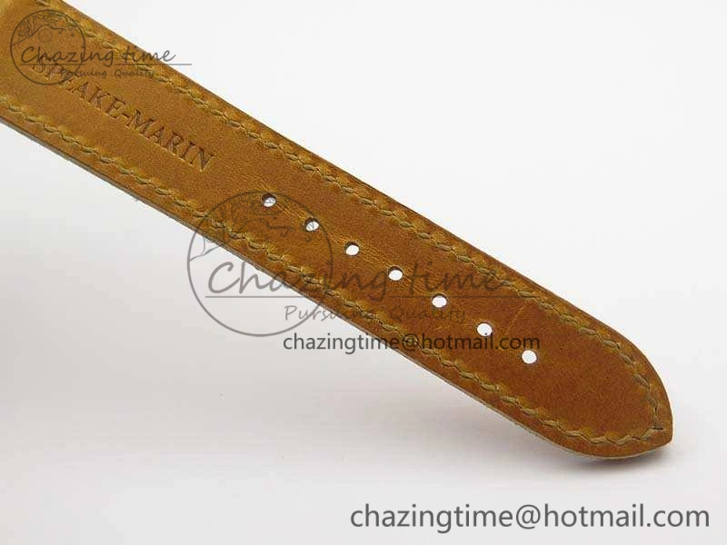 Speake Marin SS Case Silver Dial On Brown Leather Strap Asian EQ Tourbillon (Free Leather Strap) Affordable 9650