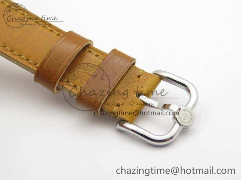 Speake Marin SS Case Silver Dial On Brown Leather Strap Asian EQ Tourbillon (Free Leather Strap) Affordable 9650