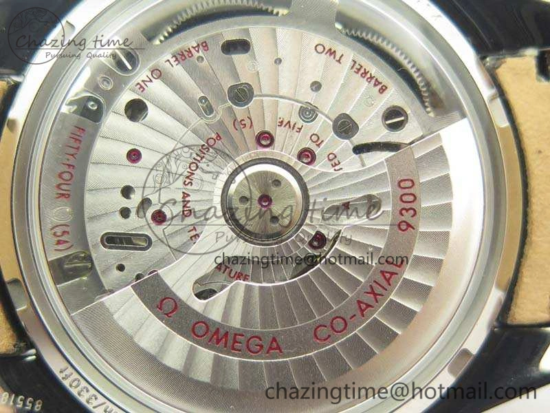 Sophisticated SpeedMaster MoonWatch SS OMF 1:1 Best Edition Black Dial White Handset On Leather Strap A9300 V 8086