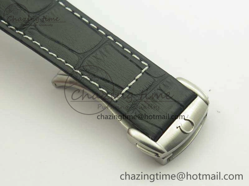 SpeedMaster MoonWatch SS OMF 1:1 Best Edition Black Red Dial On Leather Strap A9300 V Effortless 8084