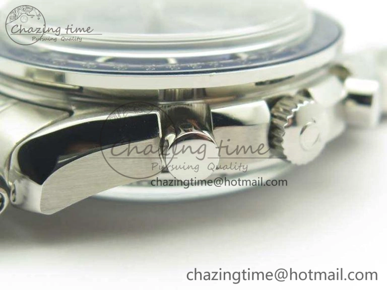 SpeedMaster MoonWatch SS OMF 1:1 Best Edition Blue Dial On SS Bracelet A9300 V HighPerformance 8088