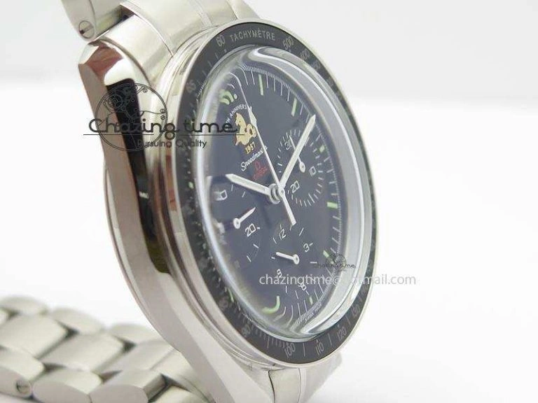 Efficient Speedmaster 50th Anniversary Black Dial On SS Bracelet 8232
