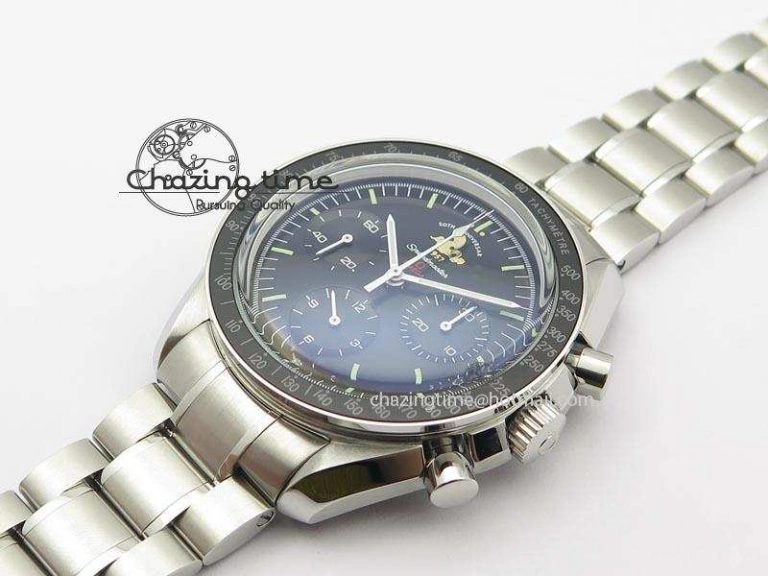 Efficient Speedmaster 50th Anniversary Black Dial On SS Bracelet 8232