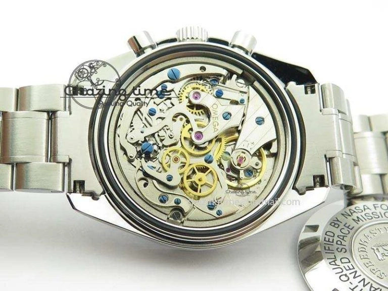 Efficient Speedmaster 50th Anniversary Black Dial On SS Bracelet 8232