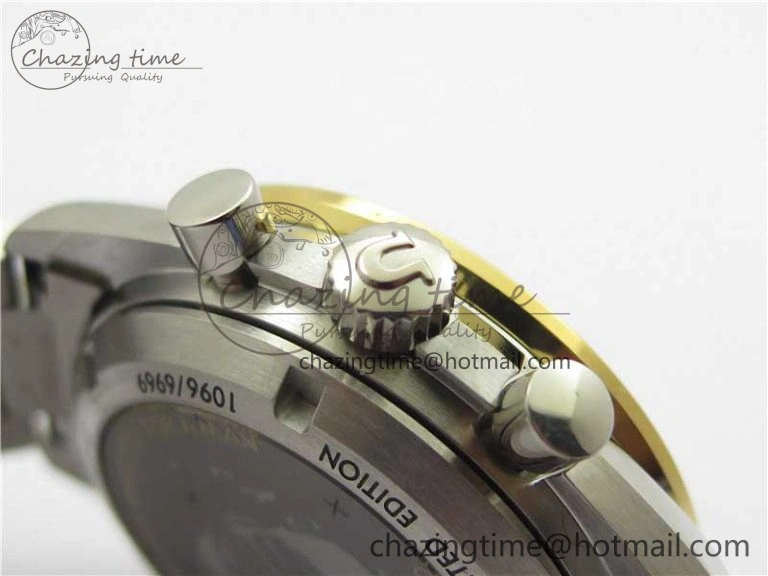 TimelessDesign Speedmaster 50th Anniversary of The Moon Landing OMF Best Edition on SS Bracelet Manual Winding Chrono Movement 7891