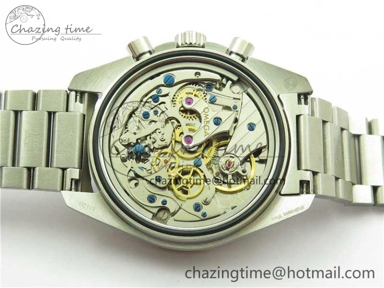 TimelessDesign Speedmaster 50th Anniversary of The Moon Landing OMF Best Edition on SS Bracelet Manual Winding Chrono Movement 7891