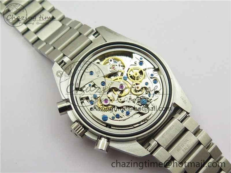 TimelessDesign Speedmaster 50th Anniversary of The Moon Landing OMF Best Edition on SS Bracelet Manual Winding Chrono Movement 7891