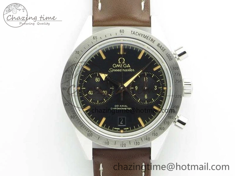 Speedmaster ’57 Co-Axial OMF 1:1 Best Edition Black Dial A9300 (Free Leather Strap) Sustainable 8137