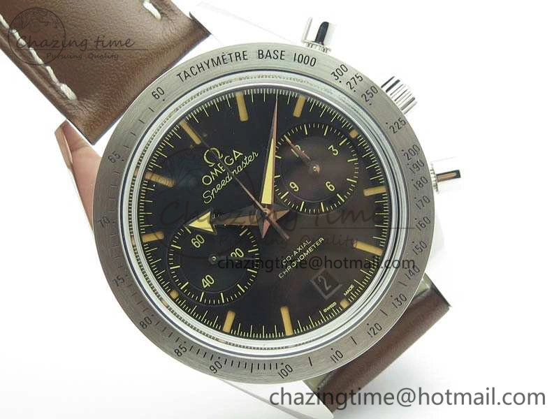 Speedmaster ’57 Co-Axial OMF 1:1 Best Edition Black Dial A9300 (Free Leather Strap) Sustainable 8137