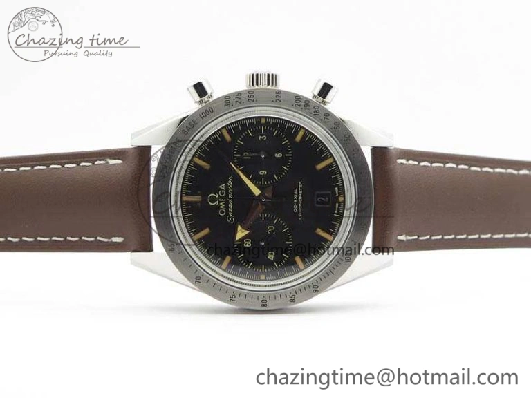 Speedmaster ’57 Co-Axial OMF 1:1 Best Edition Black Dial A9300 (Free Leather Strap) Sustainable 8137