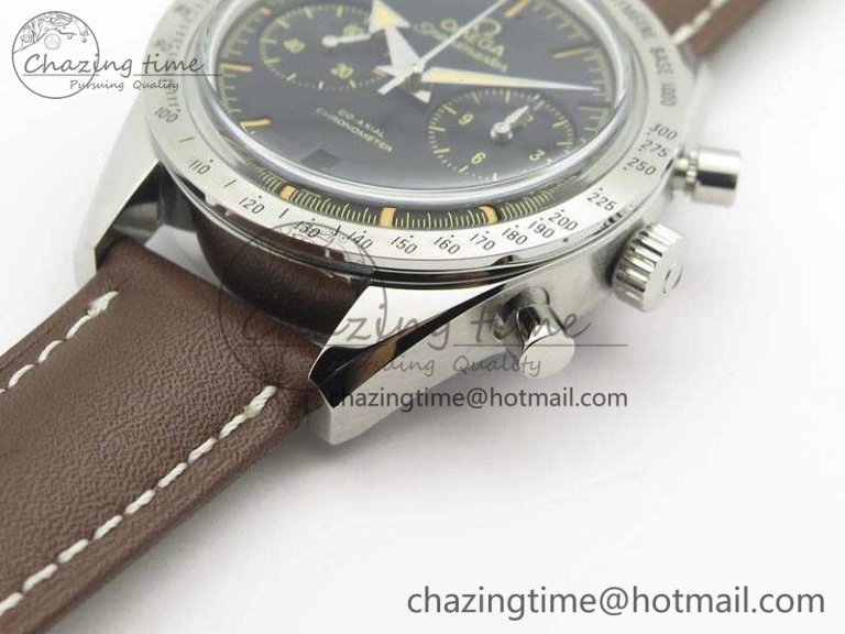 Speedmaster ’57 Co-Axial OMF 1:1 Best Edition Black Dial A9300 (Free Leather Strap) Sustainable 8137