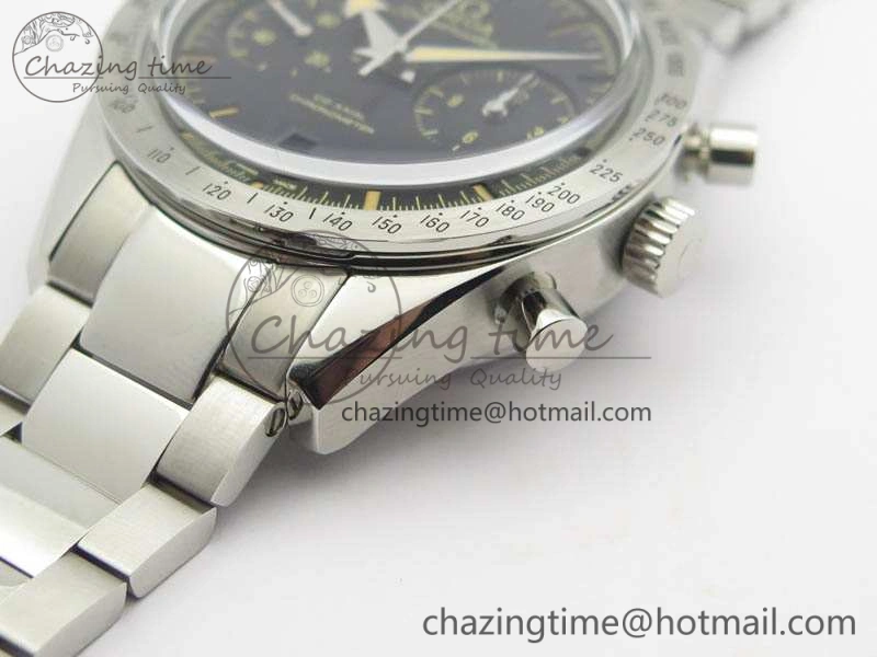Durable Speedmaster ’57 Co-Axial OMF 1:1 Best Edition Black Dial On SS Bracelet A 8143