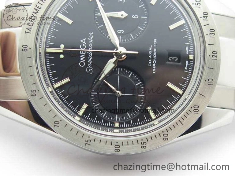 Speedmaster ’57 Co-Axial OMF 1:1 Best Edition Black Dial White Markers On SS Bracelet A AllSeason 8146