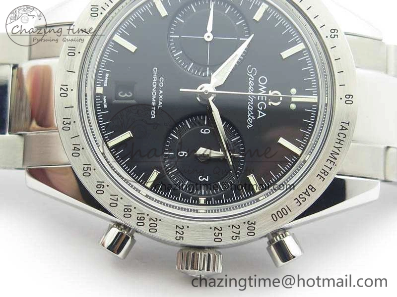 Speedmaster ’57 Co-Axial OMF 1:1 Best Edition Black Dial White Markers On SS Bracelet A AllSeason 8146