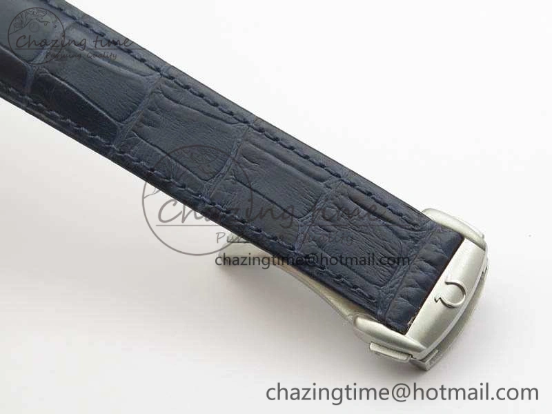 Unique Speedmaster ’57 Co-Axial OMF 1:1 Best Edition White Dial Blue Markers A9300 (Free Leather Strap) 8132