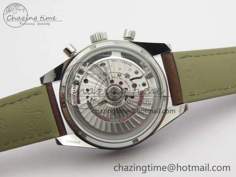 Speedmaster ’57 Co-Axial OMF 1:1 Best Edition White Dial RG Markers A9300 (Free Leather Strap) EasyCare 8135
