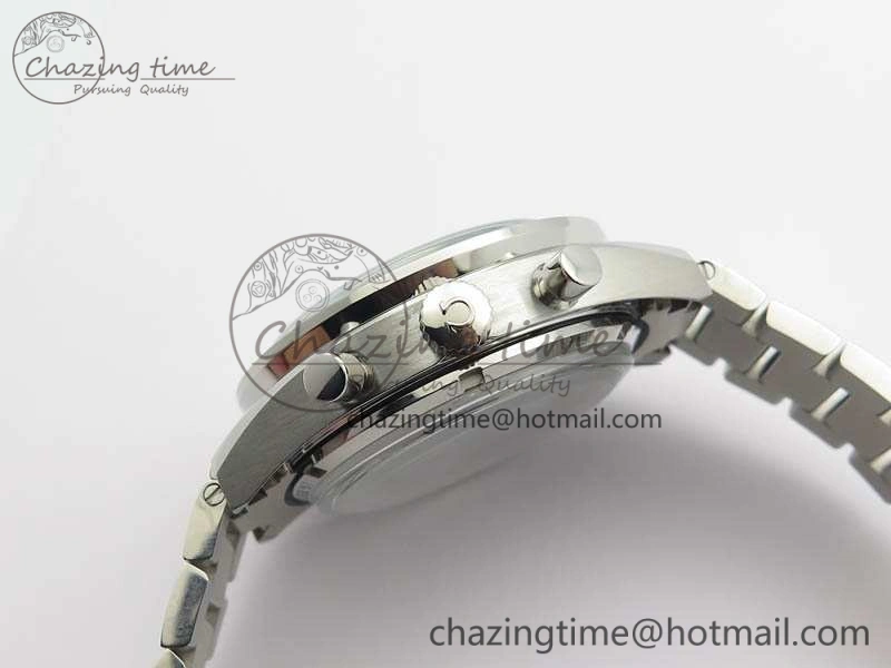 Speedmaster ’57 Co-Axial OMF 1:1 Best Edition White Dial RG Markers On SS Bracelet A Elegant 8144