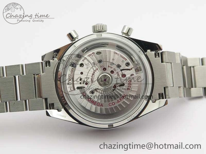 Speedmaster ’57 Co-Axial OMF 1:1 Best Edition White Dial RG Markers On SS Bracelet A Elegant 8144