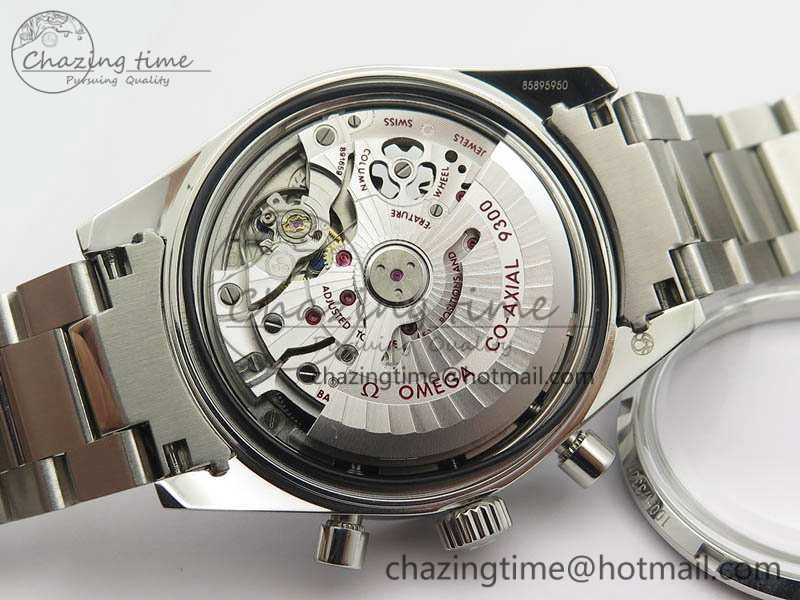 Speedmaster ’57 Co-Axial OMF 1:1 Best Edition White Dial RG Markers On SS Bracelet A Elegant 8144