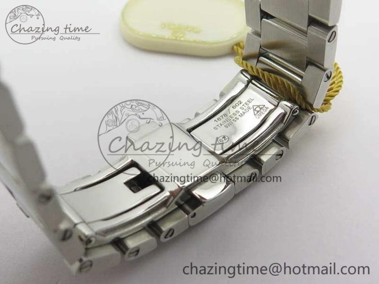 Speedmaster ’57 Co-Axial OMF 1:1 Best Edition White Dial RG Markers On SS Bracelet A Elegant 8144