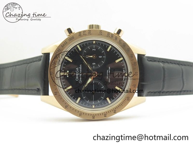 WrinkleFree Speedmaster ’57 Co-Axial RG OMF 1:1 Best Edition Black Dial On Leather Strap A9300 (Free Leather Strap) 8064