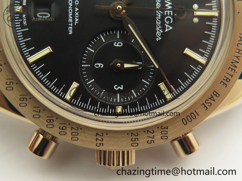 WrinkleFree Speedmaster ’57 Co-Axial RG OMF 1:1 Best Edition Black Dial On Leather Strap A9300 (Free Leather Strap) 8064