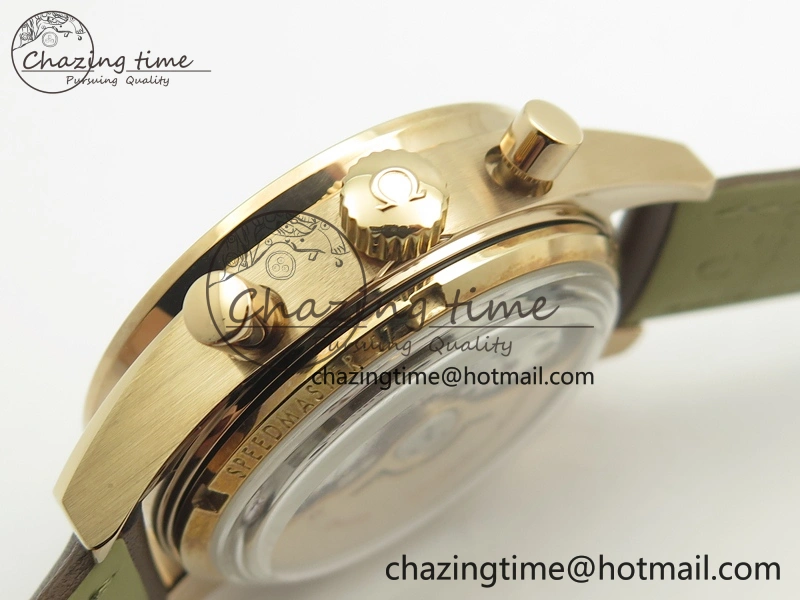Speedmaster ’57 Co-Axial RG OMF 1:1 Best Edition White Dial On Leather Strap A9300 (Free Leather Strap) Effortless 8063