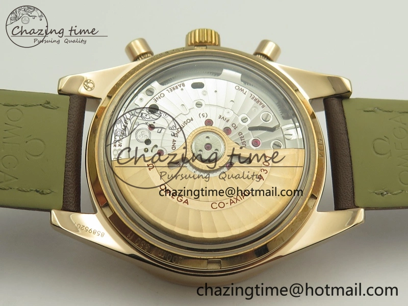 Speedmaster ’57 Co-Axial RG OMF 1:1 Best Edition White Dial On Leather Strap A9300 (Free Leather Strap) Effortless 8063