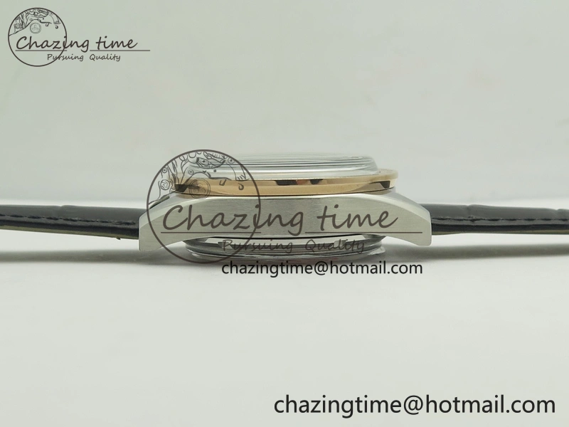 Speedmaster ’57 Co-Axial SS RG OMF 1:1 Best Edition Black Dial On Leather Strap A9300 (Free Leather Strap) ComfortFit 8067