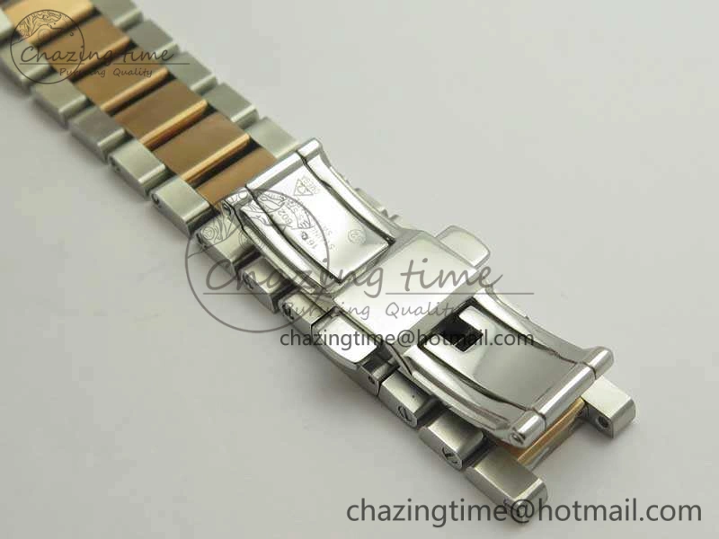 Speedmaster ’57 Co-Axial SS RG OMF 1:1 Best Edition White Dial On SS RG Bracelet A9300 (Free Leather Strap) HighQuality 8074