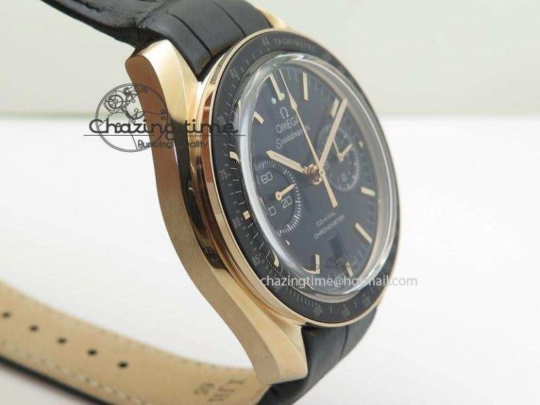 Speedmaster ’57 RG Chrono AXF Best Edition On Black Leather Strap A Modern 8284